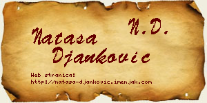 Nataša Đanković vizit kartica